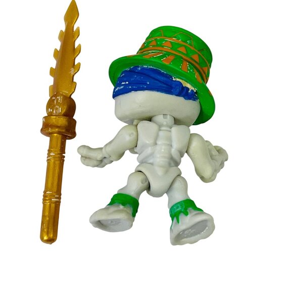 Treasure X Kings Gold Skeleton Warrior Figure W Golden Color Spear Goldenspear - Picture 6 of 7